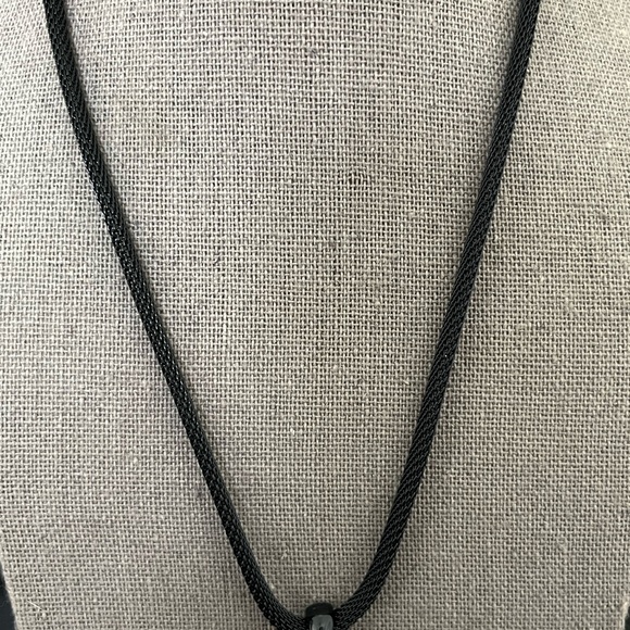 Black and Purple Cross Pendant Necklace - Picture 5 of 5